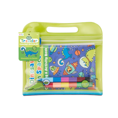 MINI TRAVELER COLORING & ACTIVITY KIT: DINOSAURS IN SPACE