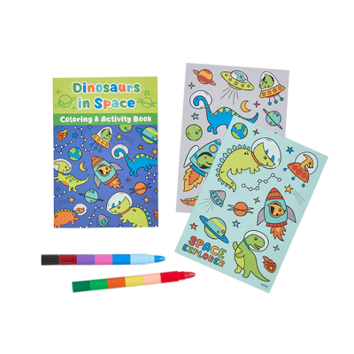 MINI TRAVELER COLORING & ACTIVITY KIT: DINOSAURS IN SPACE