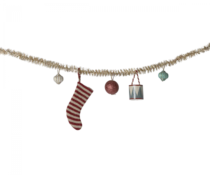 CHRISTMAS GARLAND, SMALL - GOLD