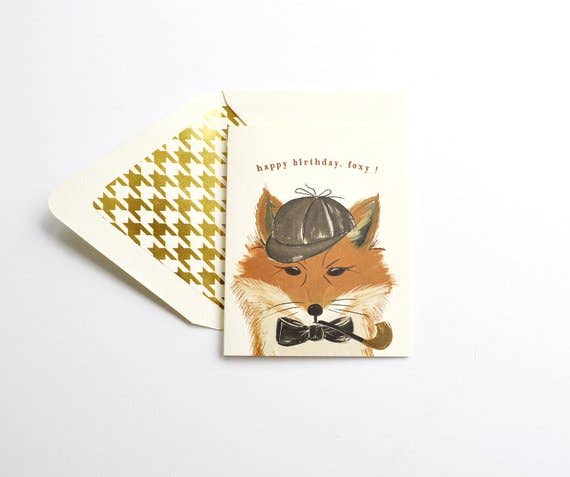 HAPPY BIRTHDAY FOXY CARD