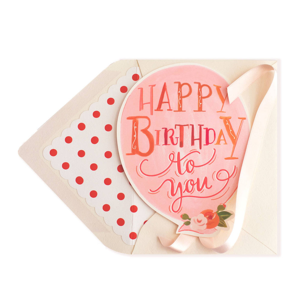 HAPPY BIRTHDAY BALLOON CARD