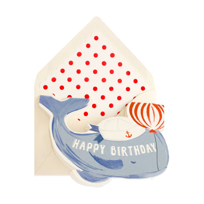 WHALE BIRTHDAY CARD