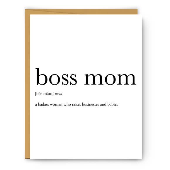 BOSS MOM CARD