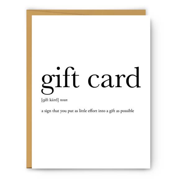 GIFT CARD CARD