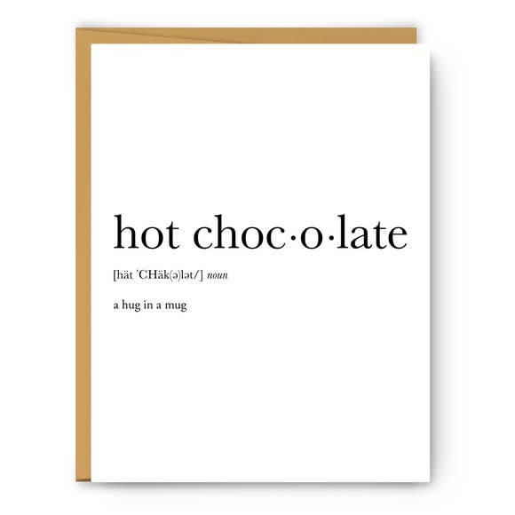 HOT CHOCOLATE CARD