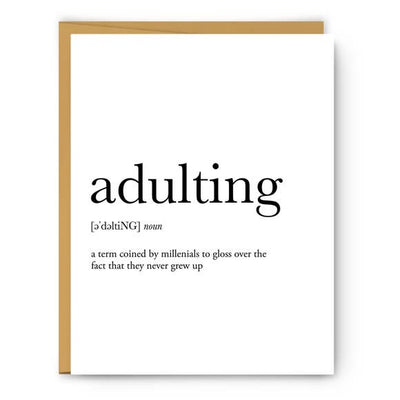 ADULTING CARD