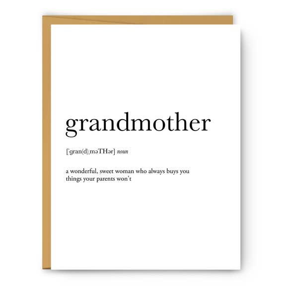 GRANDMOTHER CARD