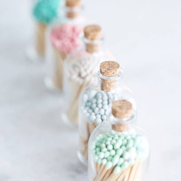 AQUA SMALL MATCH JAR
