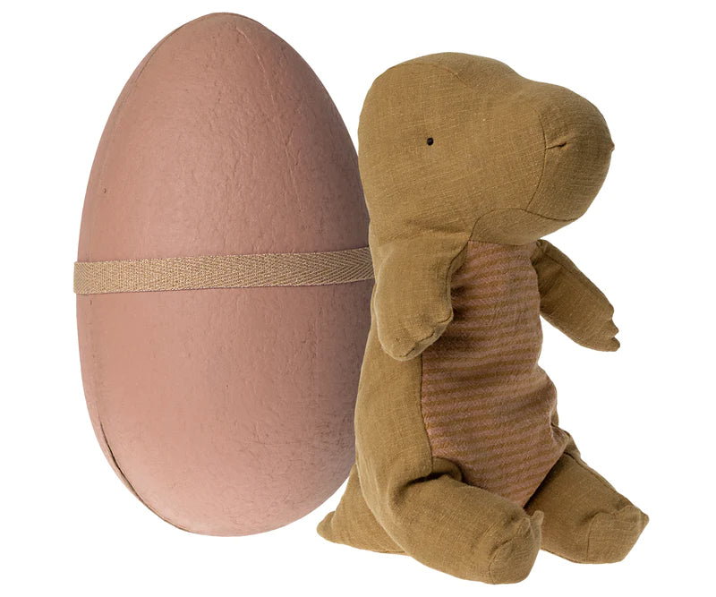 GANTOSAURUS IN EGG, MEDIUM - DARK OCHER