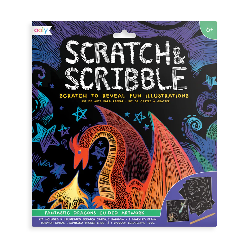 SCRATCH & SCRIBBLE - FANTASTIC DRAGONS