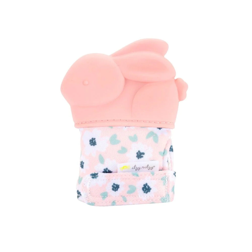 Itzy Mitt™ Silicone Teething Mitts - Bunny