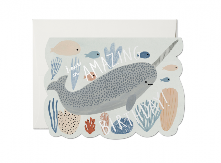 NARWHAL BIRTHDAY CARD
