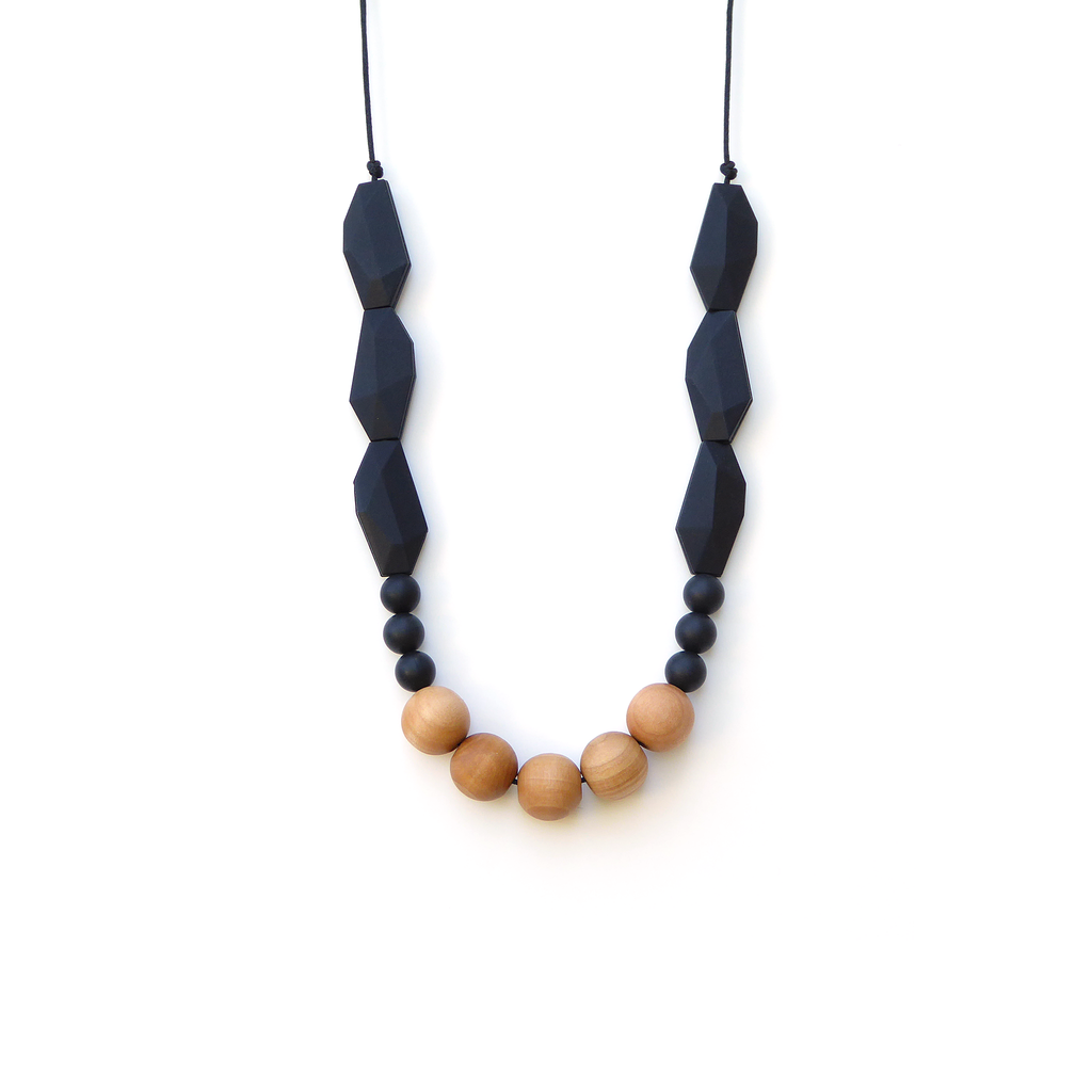JOAN WOOD + SILICONE TEETHING NECKLACE