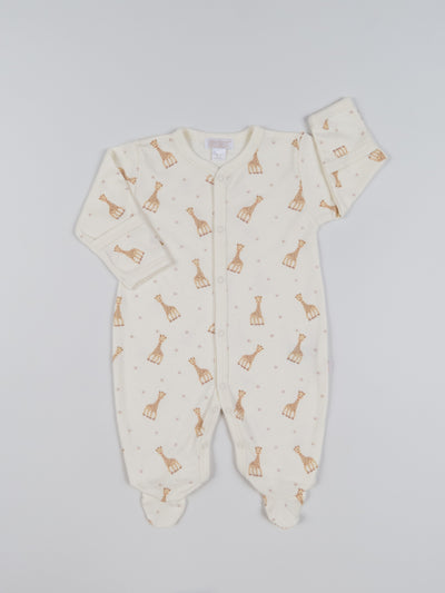 Sophie La Girafe Footie - Ecru