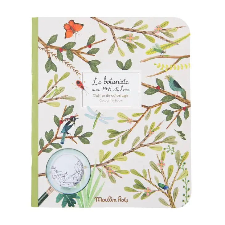 COLORING BOOKS & STICKERS - BOTANIST/GARDEN