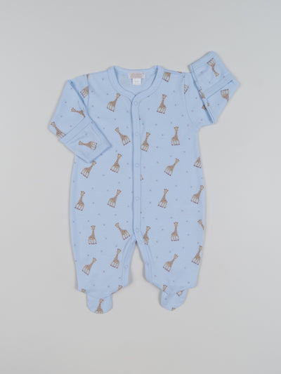 Sophie La Girafe Footie - Light Blue