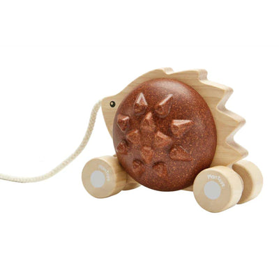 PULL ALONG HEDGEHOG - BROWN