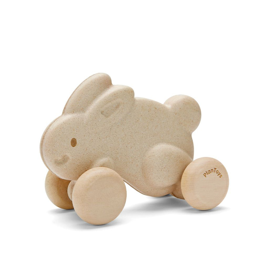 PUSH ALONG BUNNY - WHITE