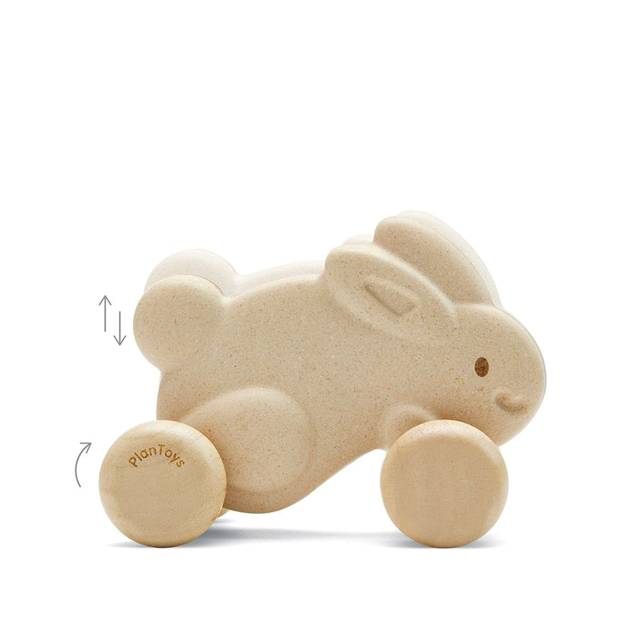PUSH ALONG BUNNY - WHITE