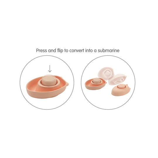 RUBBER CONVERTIBLE BOAT - PASTEL ORANGE