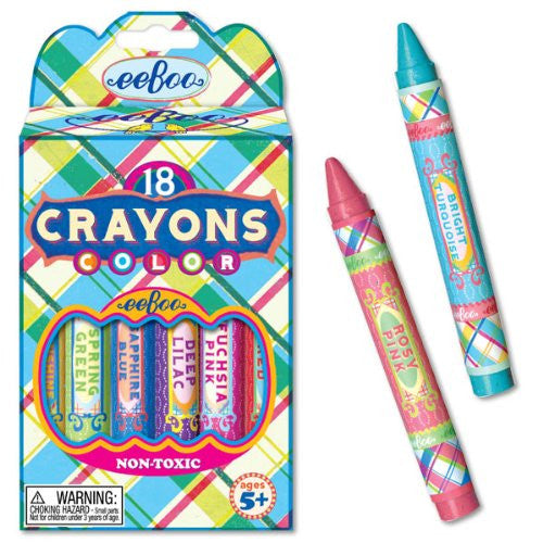 PLAID CRAYONS S/18