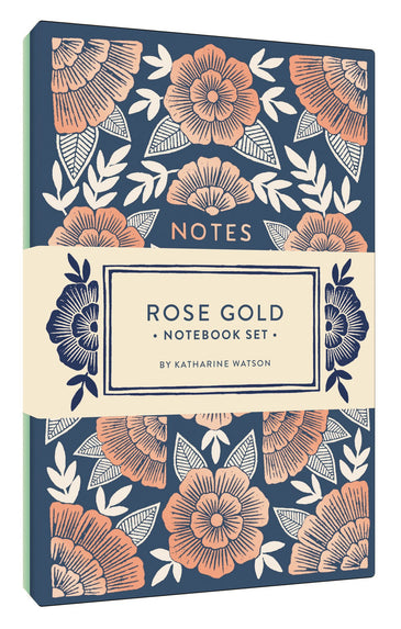 ROSE GOLD NOTEBOOK SET