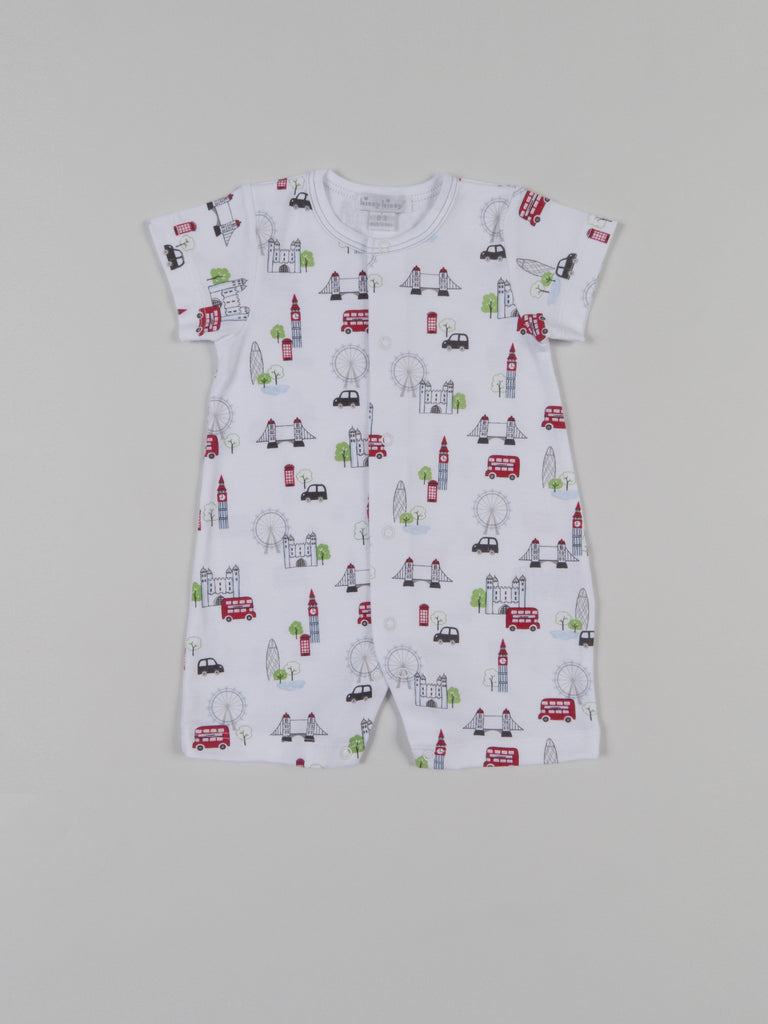 Red Bus Tour Short Playsuit