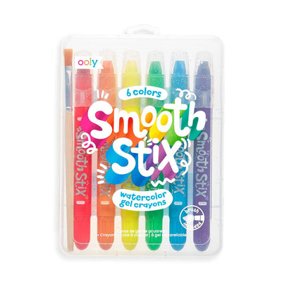 SMOOTH STIX WATERCOLOR GEL CRAYONS 6PC