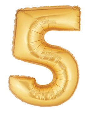 '5' GOLD FOIL BALLOON