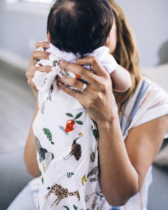 Deluxe Muslin Swaddle Blanket - Safari Social