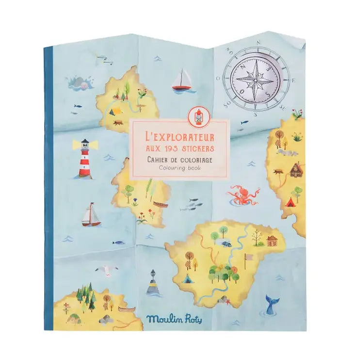 COLORING BOOKS & STICKERS - EXPLORER