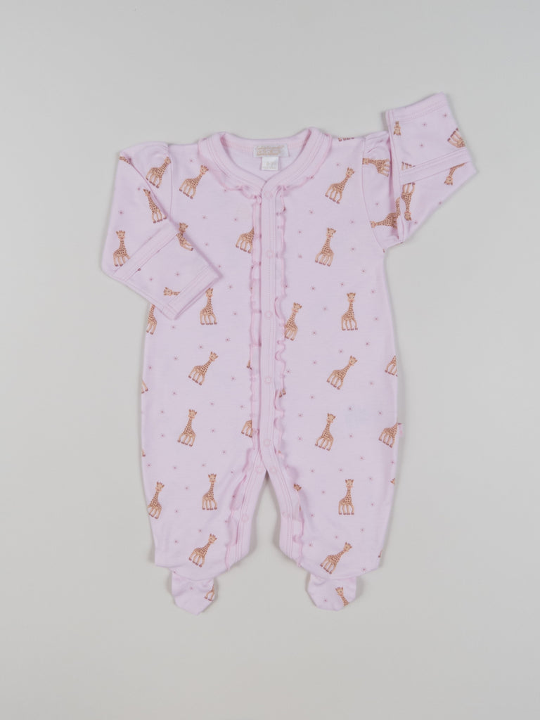 Sophie La Girafe Footie - Pink