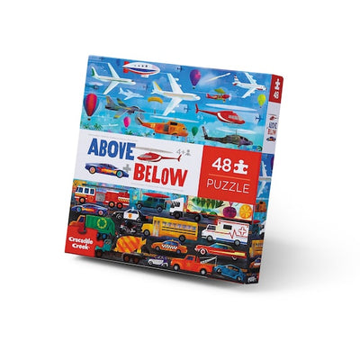 ABOVE AND BELOW 48 PIECE PUZZLE - THINGS THAT GO