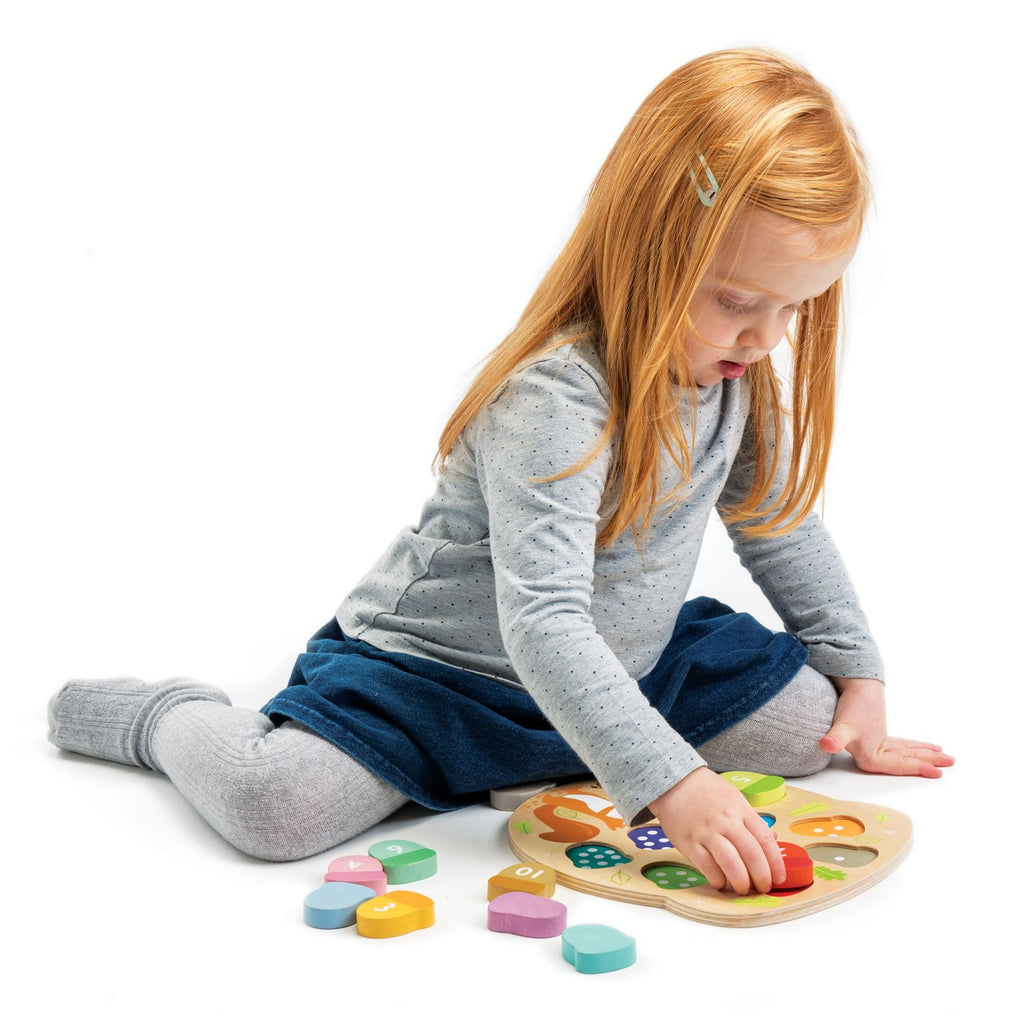 HOW MANY ACORNS WOODEN TOY SET