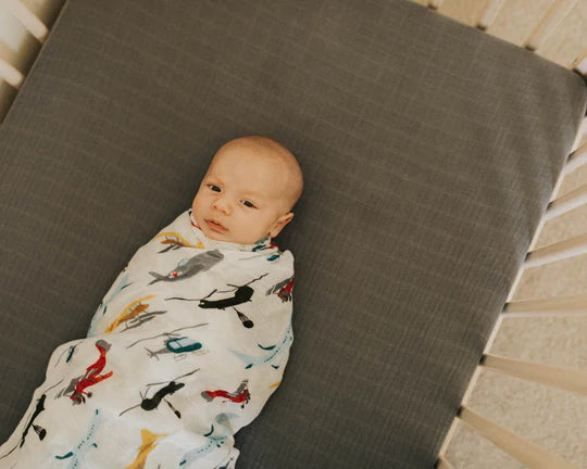 DELUXE MUSLIN SWADDLE BLANKET - AIR SHOW