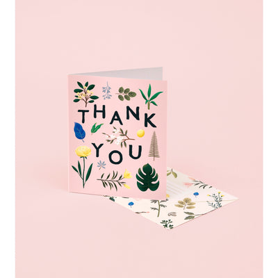 BOTANICAL THANK YOU CARD