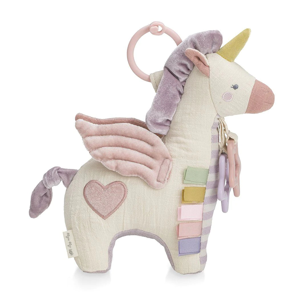 BESPOKE LINK & LOVE ACTIVITY PLUSH WITH TEETHER TOY