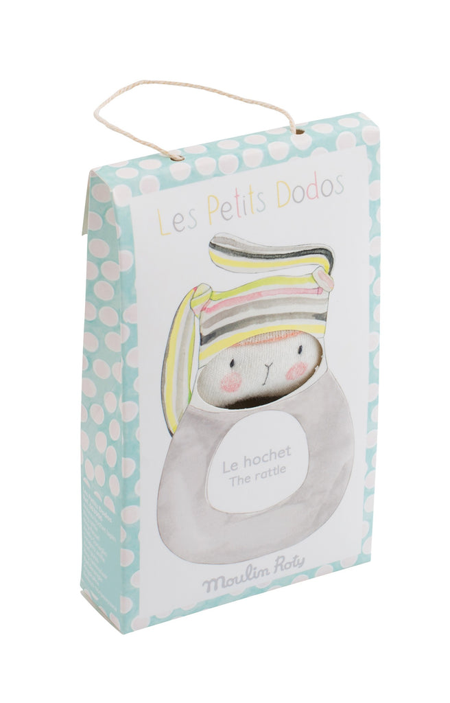 STRIPED RABBIT RING RATTLE