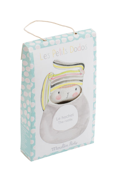 STRIPED RABBIT RING RATTLE