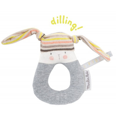 STRIPED RABBIT RING RATTLE