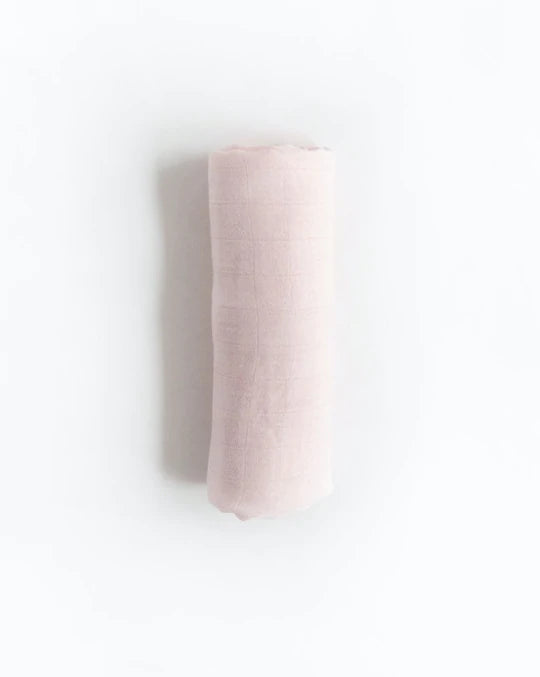 DELUXE MUSLIN SWADDLE BLANKET - BLUSH