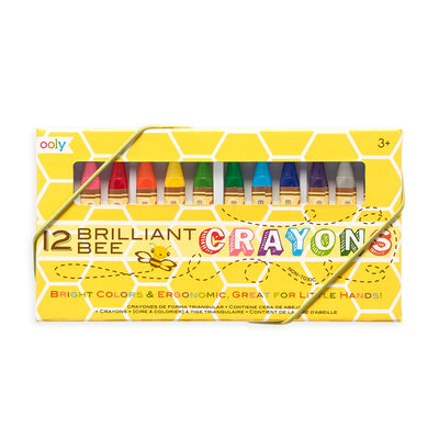 BRILLIANT BEE CRAYONS - 12 PACK