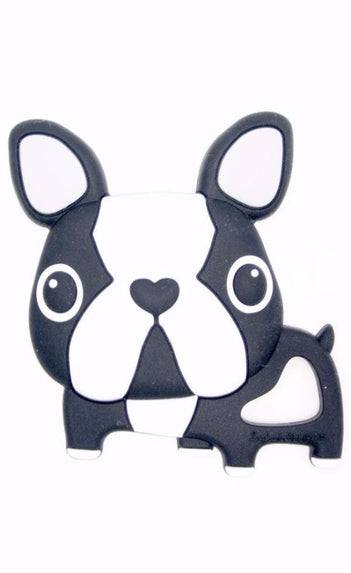 BOSTON TERRIER SILICONE TEETHER