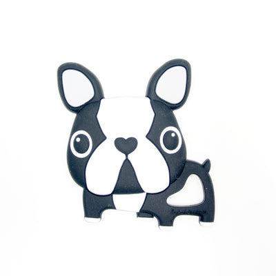 BOSTON TERRIER SILICONE TEETHER