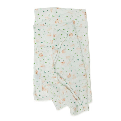 LUXE MUSLIN SWADDLE - BUNNY MEADOW