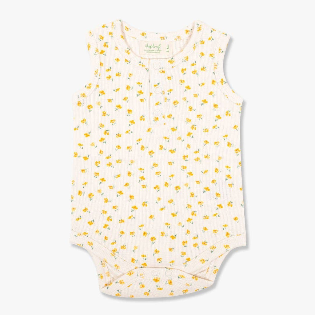 CHAMOMILE WAFFLE TANK BODYSUIT