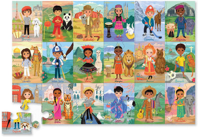 36 PIECE FLOOR PUZZLE - CHILDREN OF THE WORLD