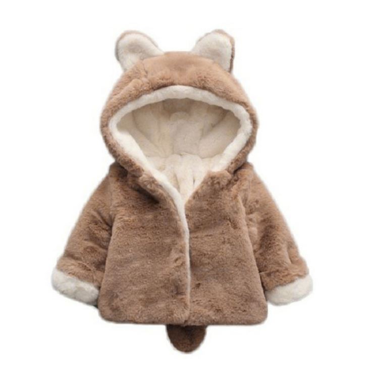FINAL SALE - COZY FOX HOODED COAT