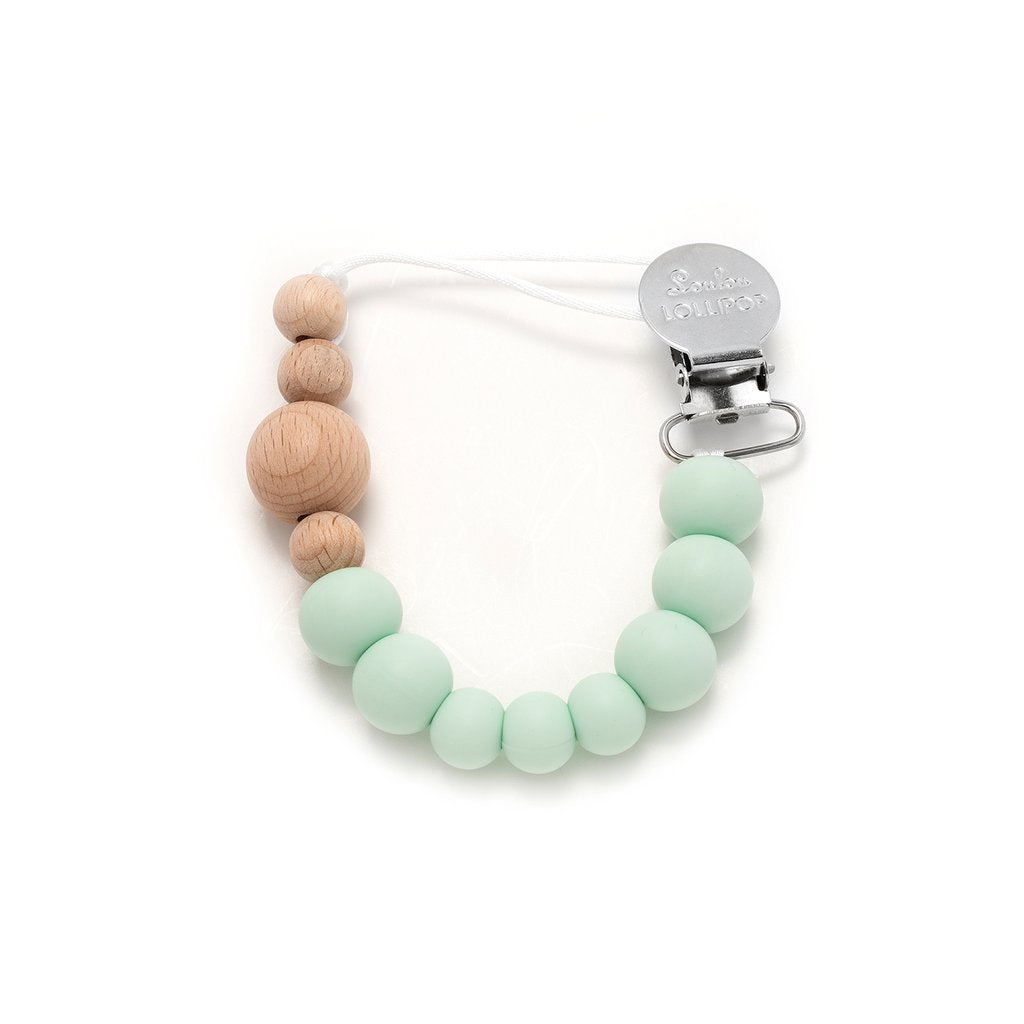 COLOR BLOCK PACIFIER CLIP