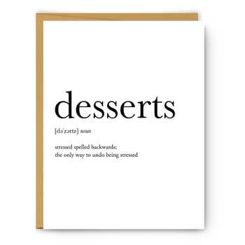 DESSERTS CARD